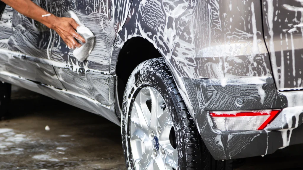 car wash and wax